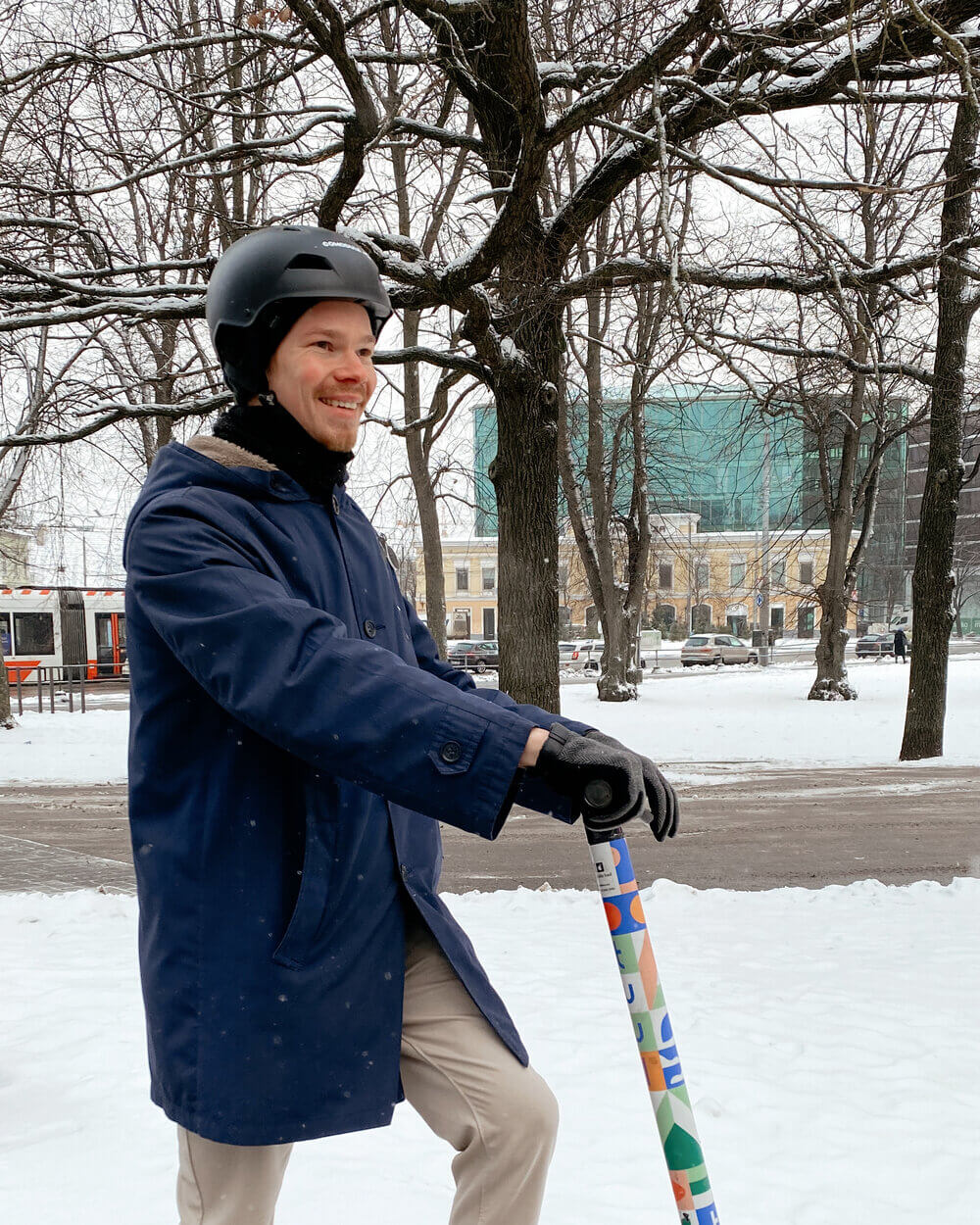For the first time in Estonia you can ride an e-scooter in winter!